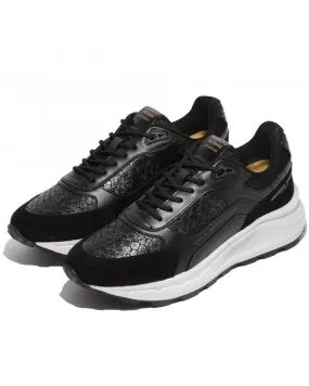 Mens El Porto Mono Snake Trainers Black