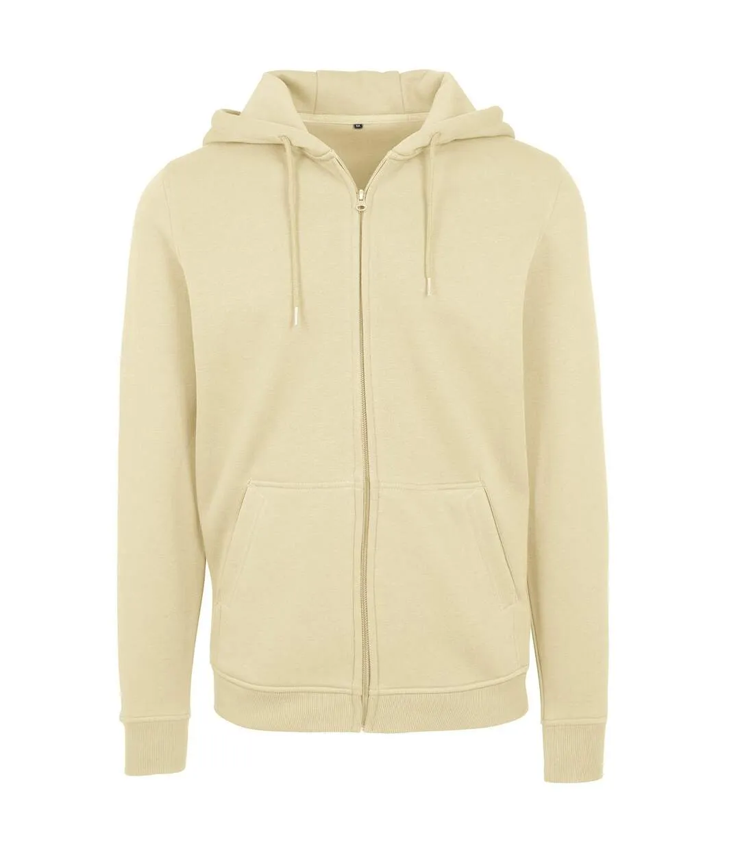 Mens heavy zip up hoodie soft yellow Build Your Brand