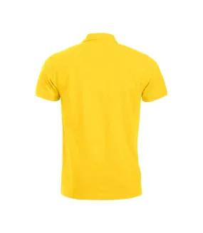 Mens manhattan polo shirt lemon Clique