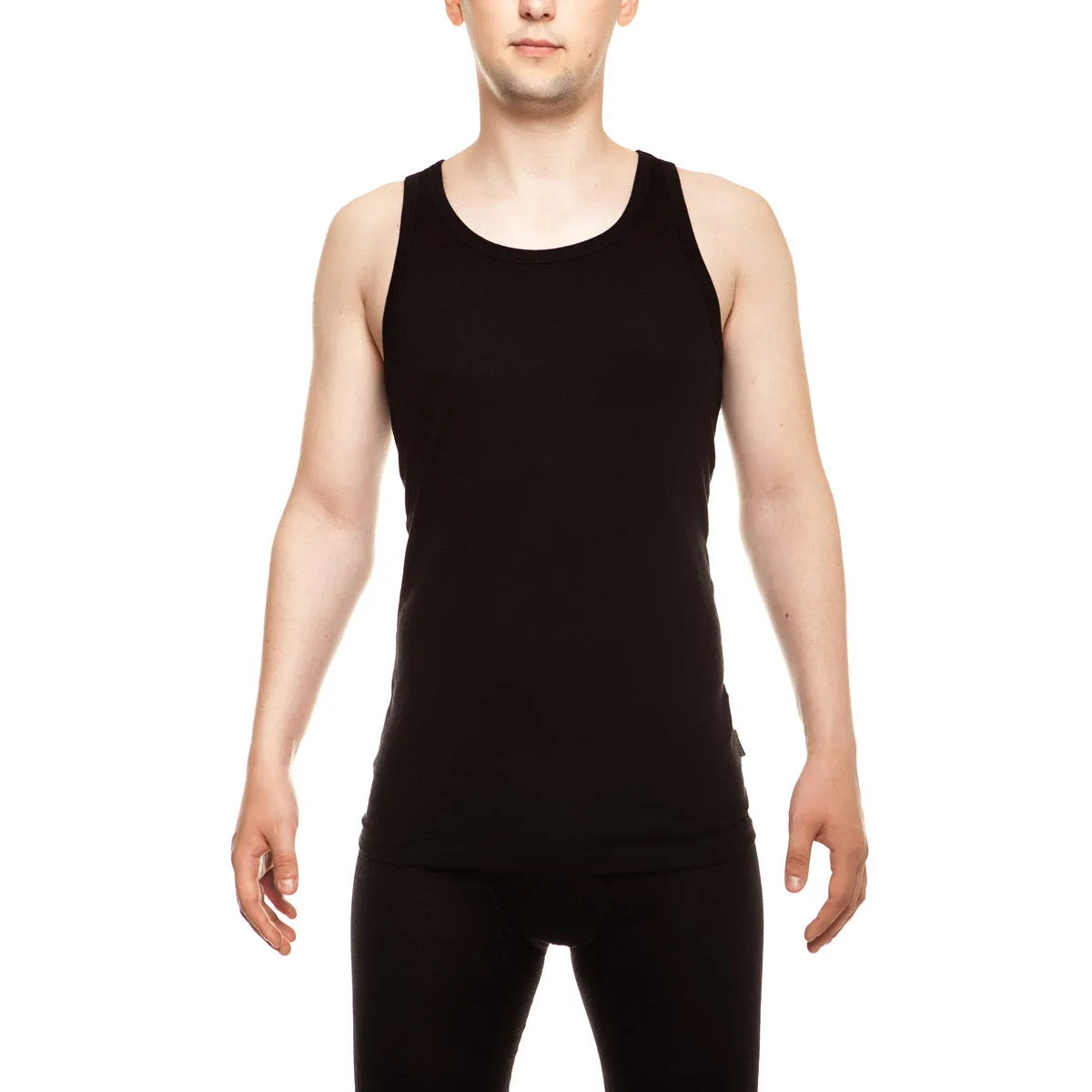 Men's Merino Tank Top Black