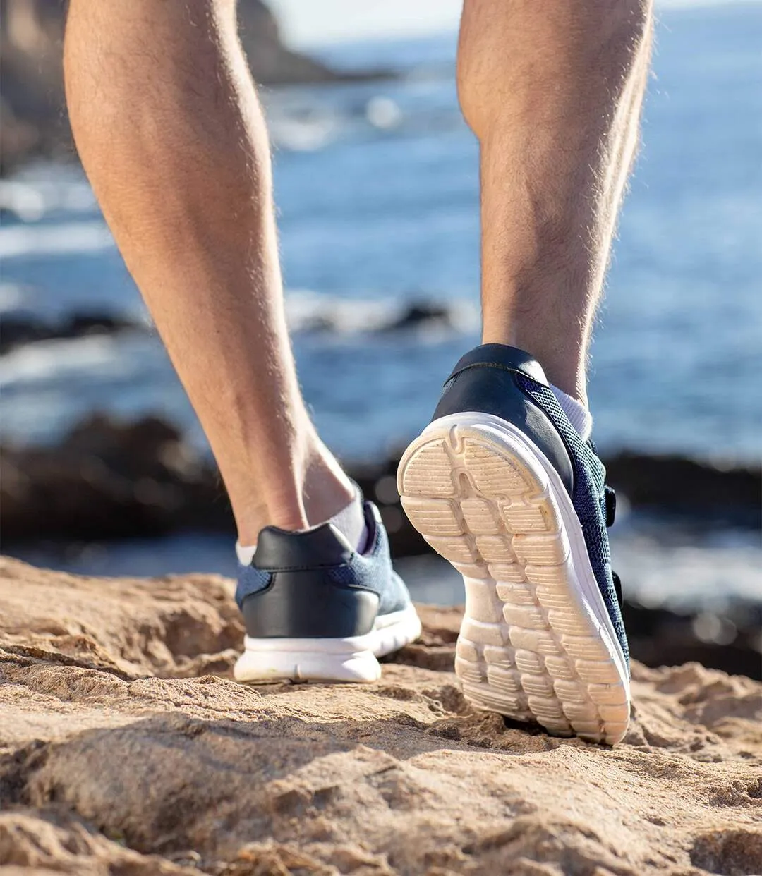 Men's Navy Hook-and-Loop Trainers 