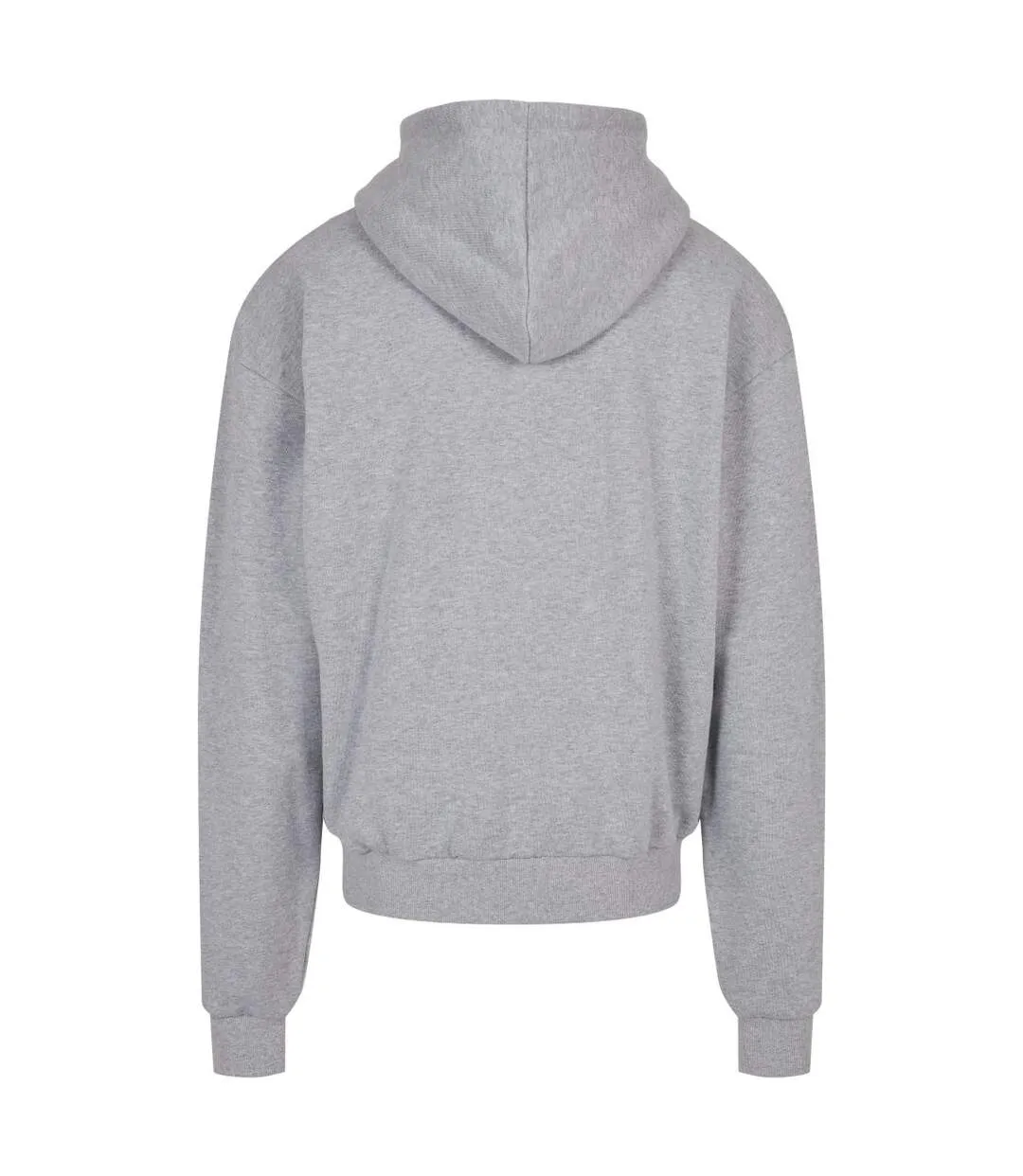 Mens ultra heavyweight full zip hoodie heather grey Build Your Brand