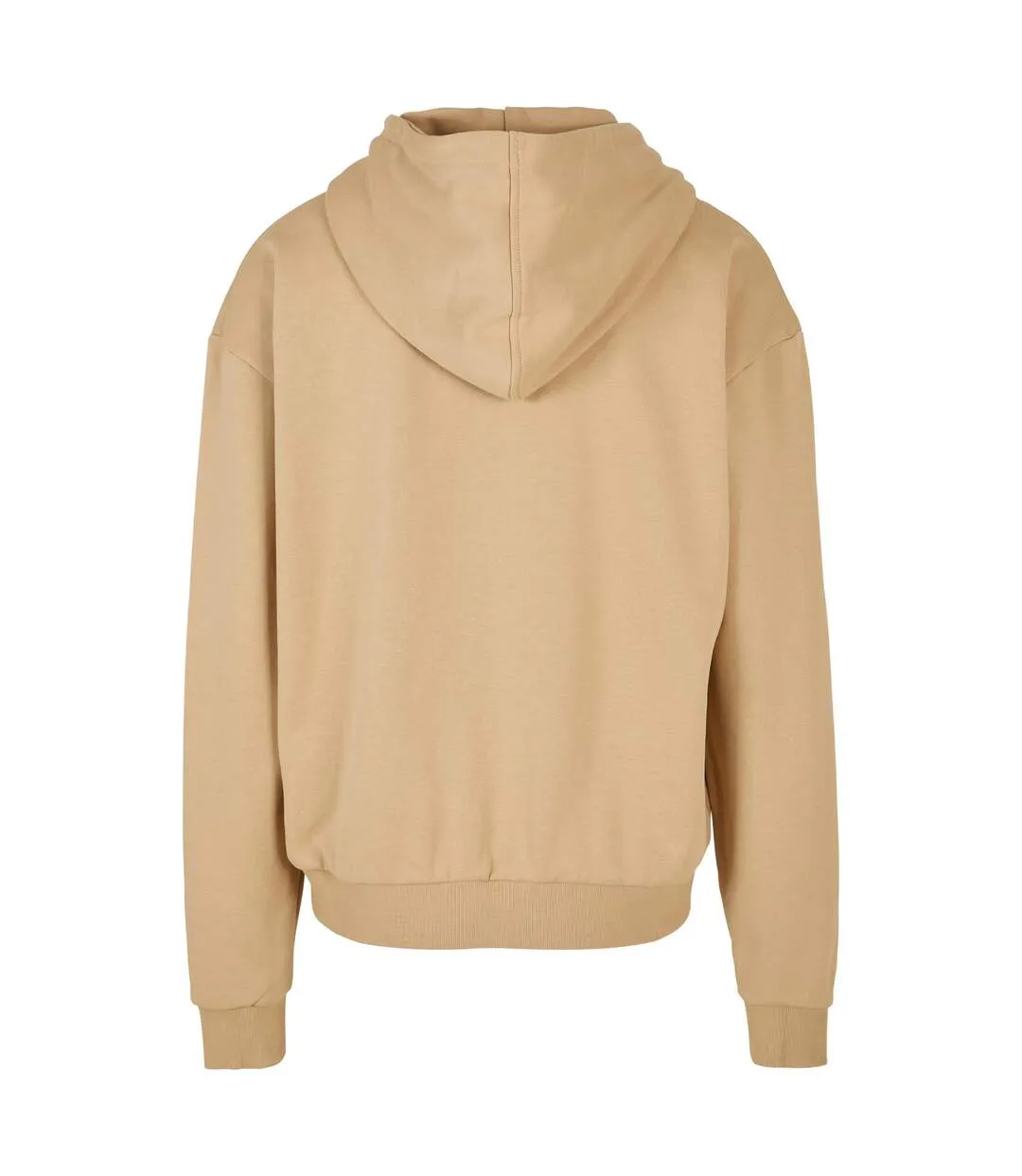 Mens ultra heavyweight full zip hoodie union beige Build Your Brand