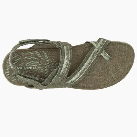 Merrell Womens Terran 3 Cush Convert Post Sandals - Olive