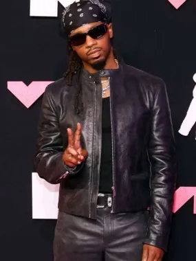 Metro Boomin MTV Video Music Awards 2023 Black Leather Jacket