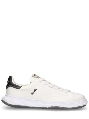 Mihara Yasuhiro   Charles canvas low top sneakers 