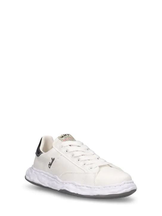 Mihara Yasuhiro   Charles canvas low top sneakers 