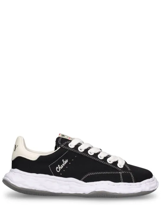 Mihara Yasuhiro   Charles canvas low top sneakers 