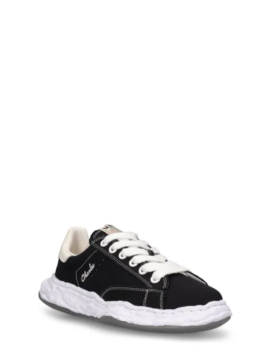 Mihara Yasuhiro   Charles canvas low top sneakers 