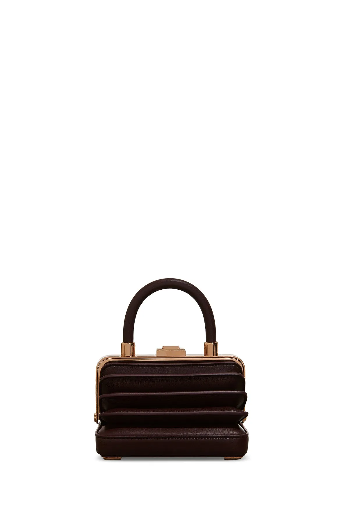 Mini Diana Bag in Bordeaux Nappa Leather