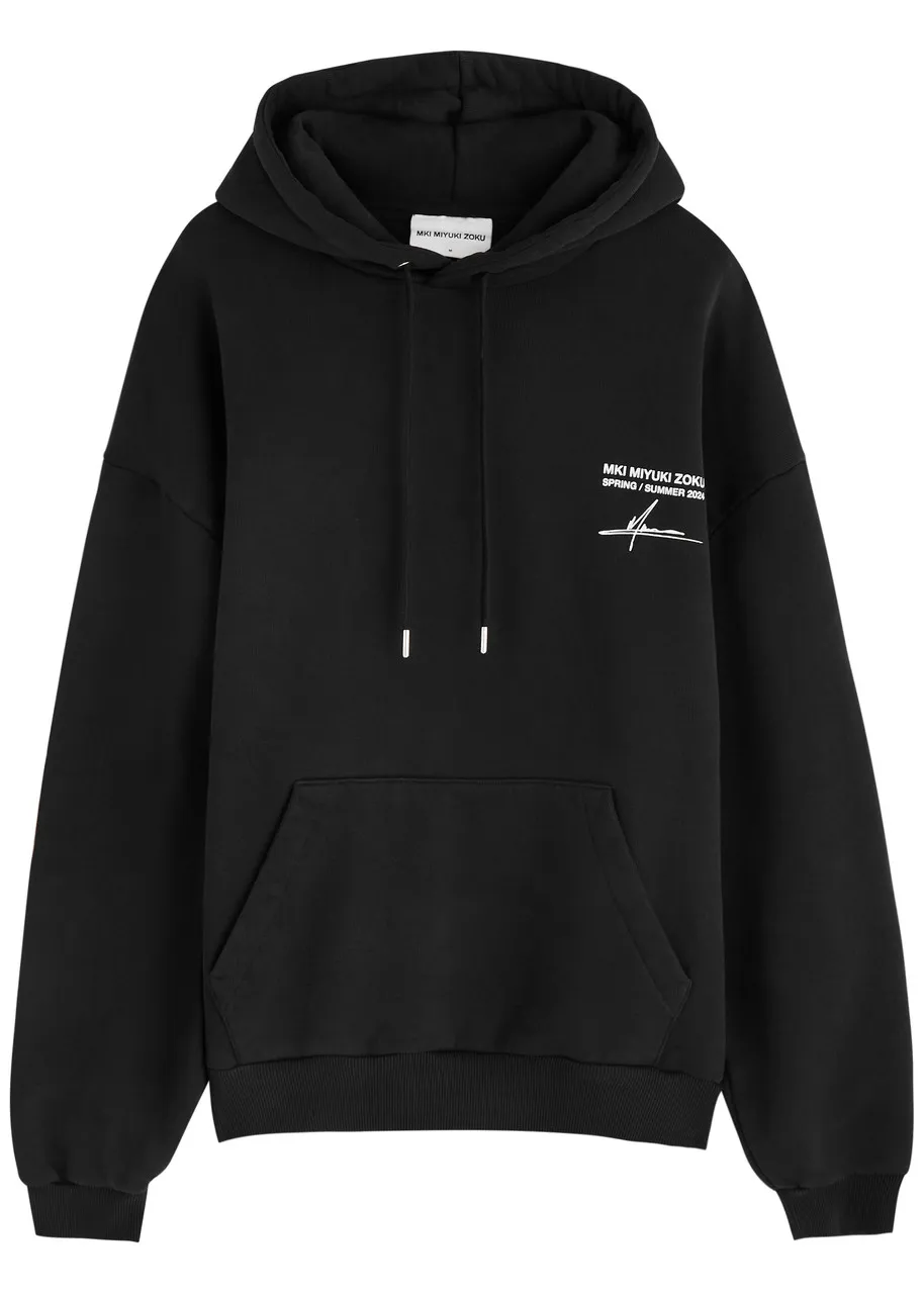 MKI MIYUKI ZOKU Resort hooded cotton-blend sweatshirt  -                         -                     -                