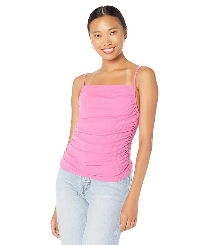 MONROW Rib Shirred Tank Women's