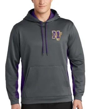 Mountain View High School  - Sport-Tek Sport-Wick Fleece Colorblock Hooded Pullover. ST235