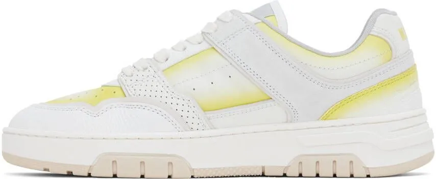 MSGM White & Yellow Scrapa UOMO Sneakers