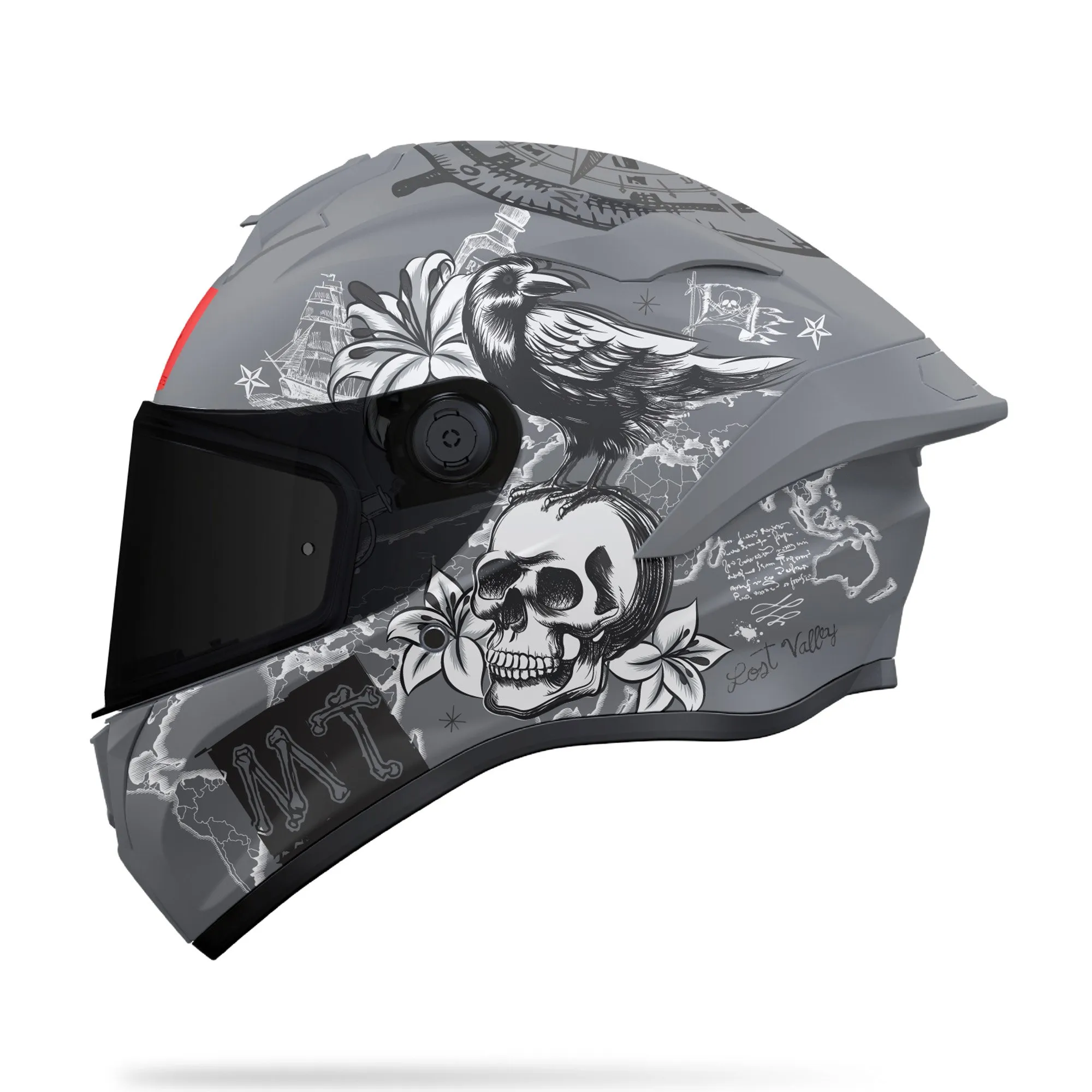 MT Targo S Lost Helmet - Grey