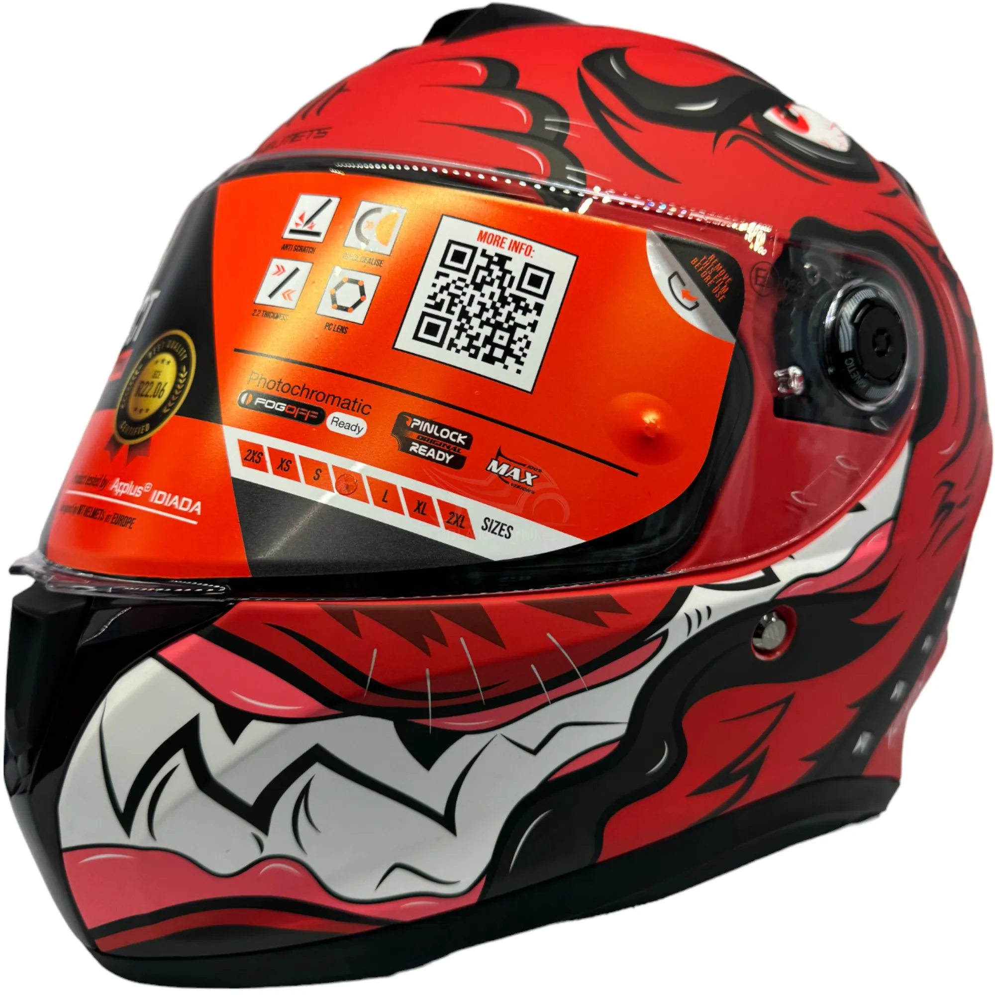 MT Targo S Toby Helmet - Red