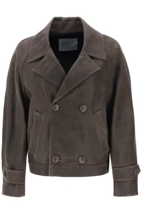 Mvp Wardrobe    Mvp Wardrobe Solferino Jacket In Vintage Effect Leather