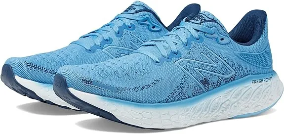 New Balance Mens 1080V12 Cushion Running Shoe- Blue Mesh