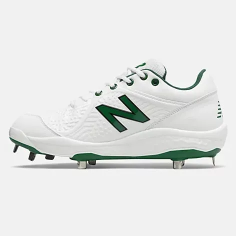 New Balance - White/Green Low-Cut L3000v5 Metal Spikes (L3000OA5)