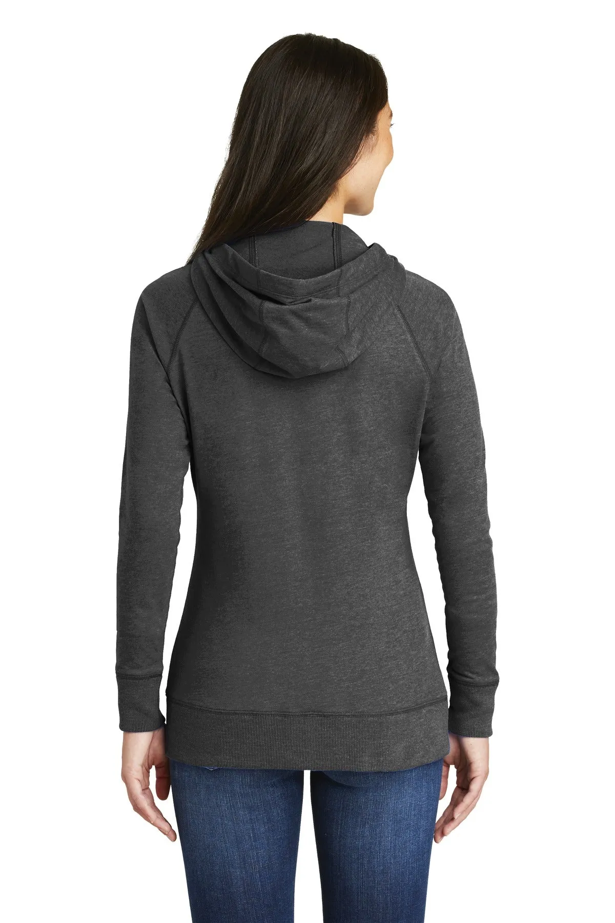 New Era Women's Sueded Cotton Blend Full-Zip Hoodie. LNEA122