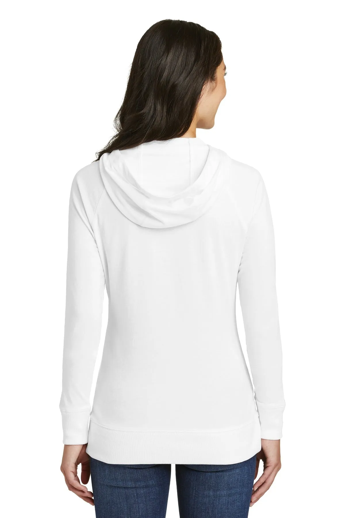 New Era Women's Sueded Cotton Blend Full-Zip Hoodie. LNEA122