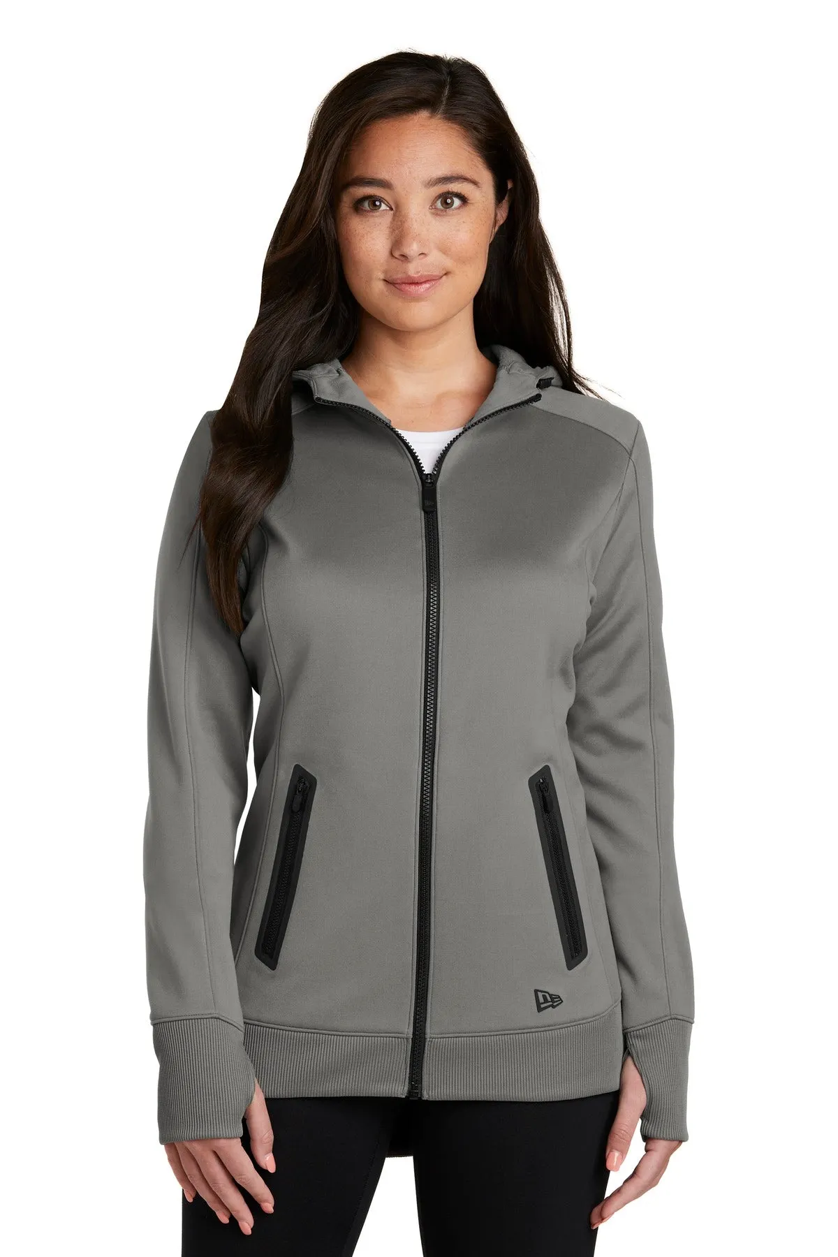 New Era Women's Venue Fleece Full-Zip Hoodie. LNEA522