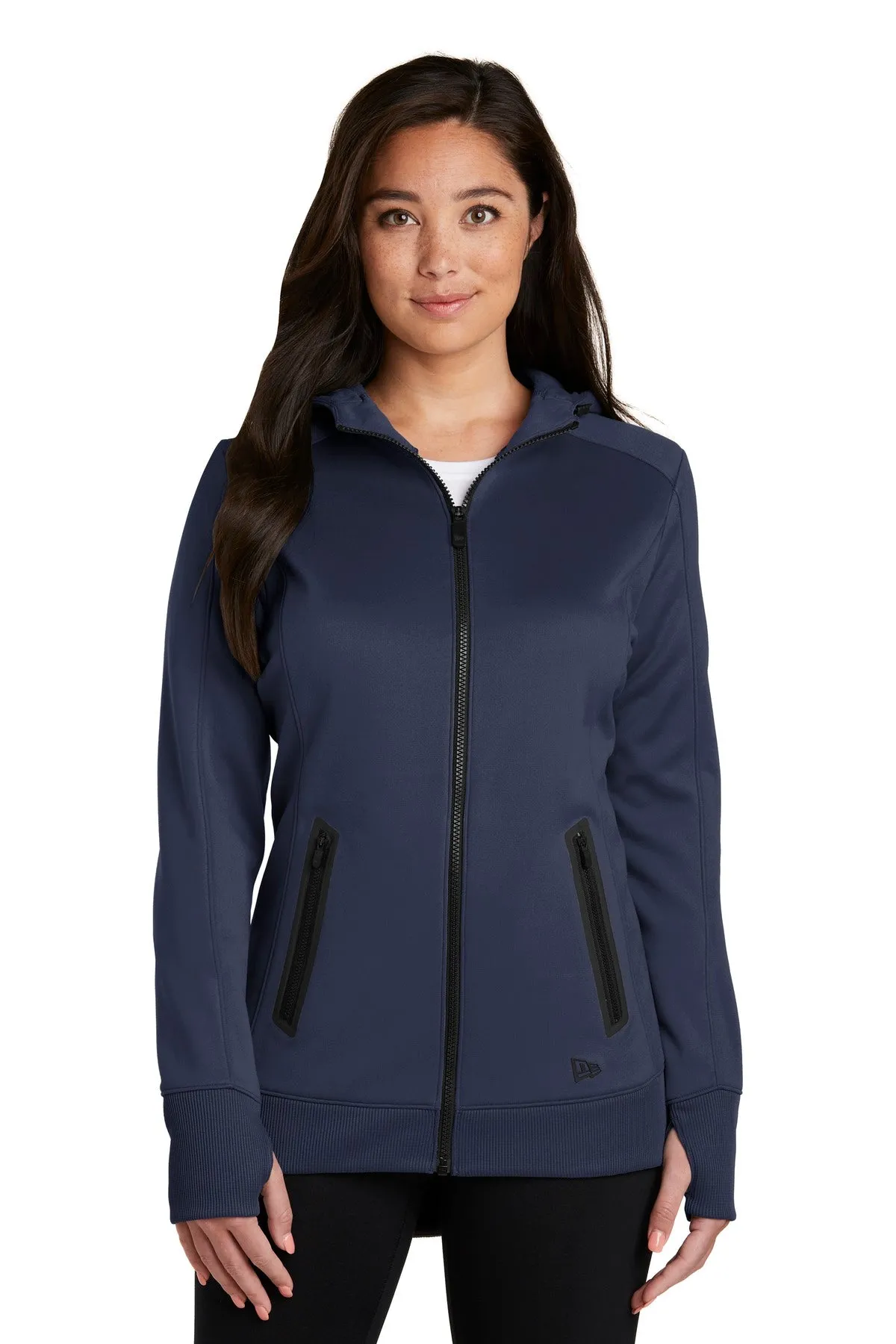 New Era Women's Venue Fleece Full-Zip Hoodie. LNEA522