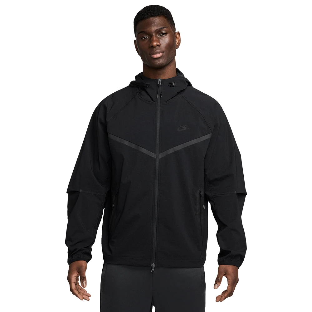 Nike Mens Tech Woven WR Full-Zip Jacket - Black/Black