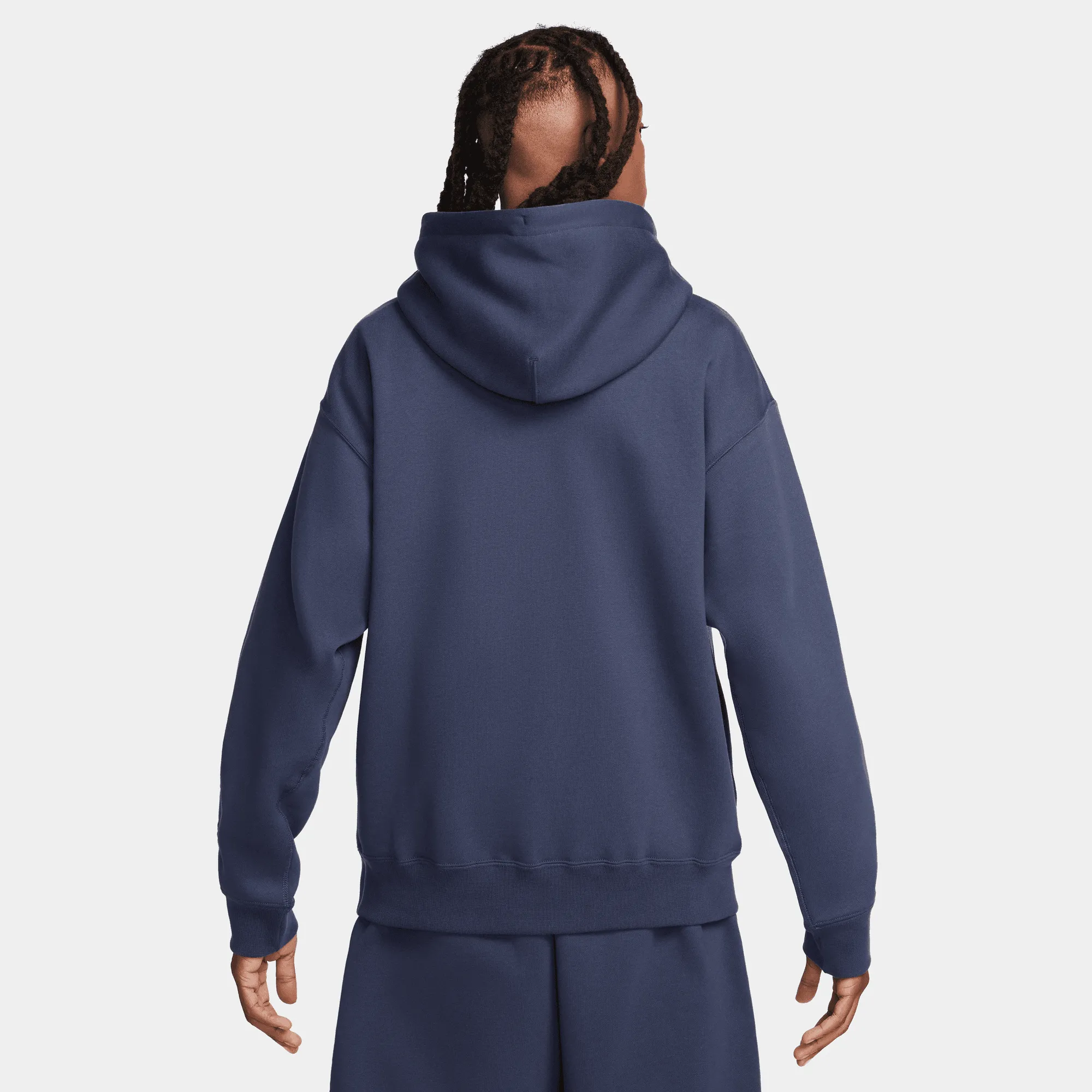 Nike Solo Swoosh Thunder Blue Fleece Pullover Hoodie