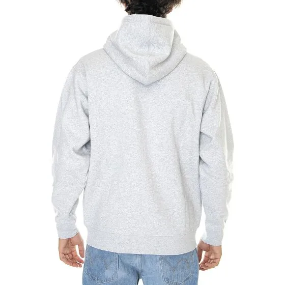 Obey Mens Established Works Bold Zip Hooded Fleece Ash Grey Sweatshirt