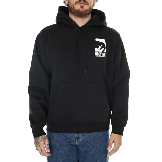 Obey Obey Int. Visual Industries Premium Hooded Fleece Black