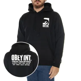 Obey Obey Int. Visual Industries Premium Hooded Fleece Black