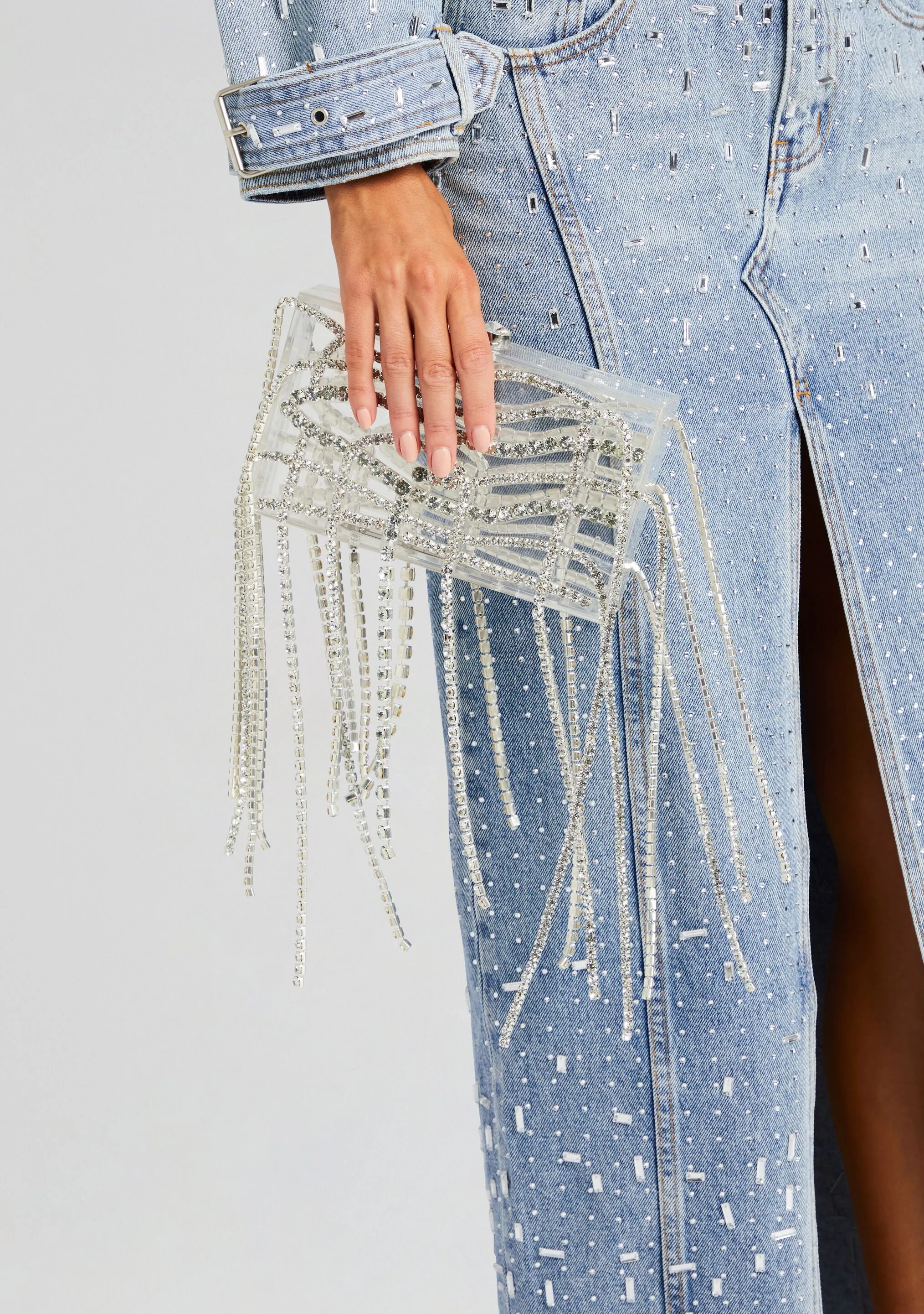 Palermo Embellished Denim Skirt