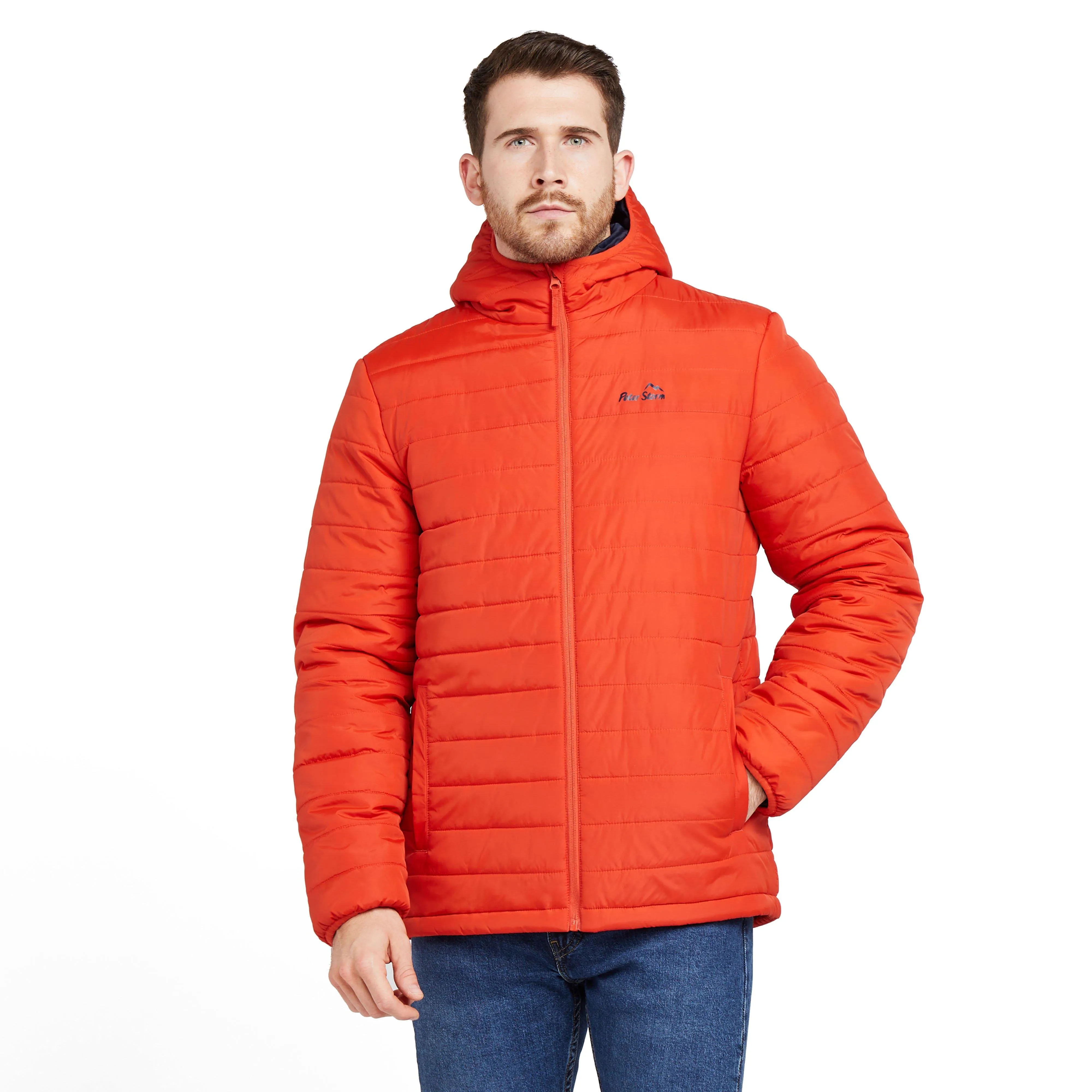 Peter Storm Mens Blisco II Hooded Jacket Orange | Millets