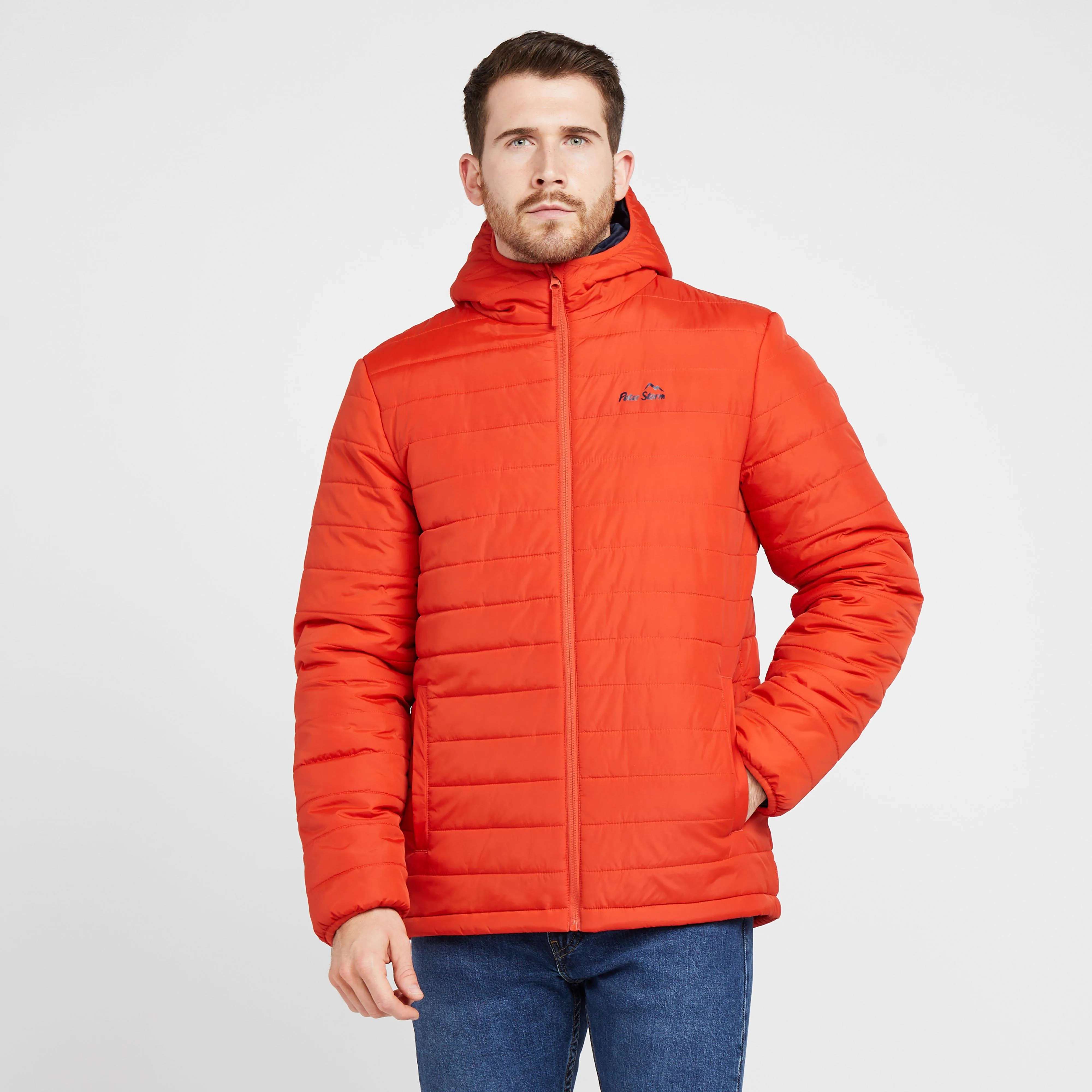 Peter Storm Mens Blisco II Hooded Jacket Orange | Millets