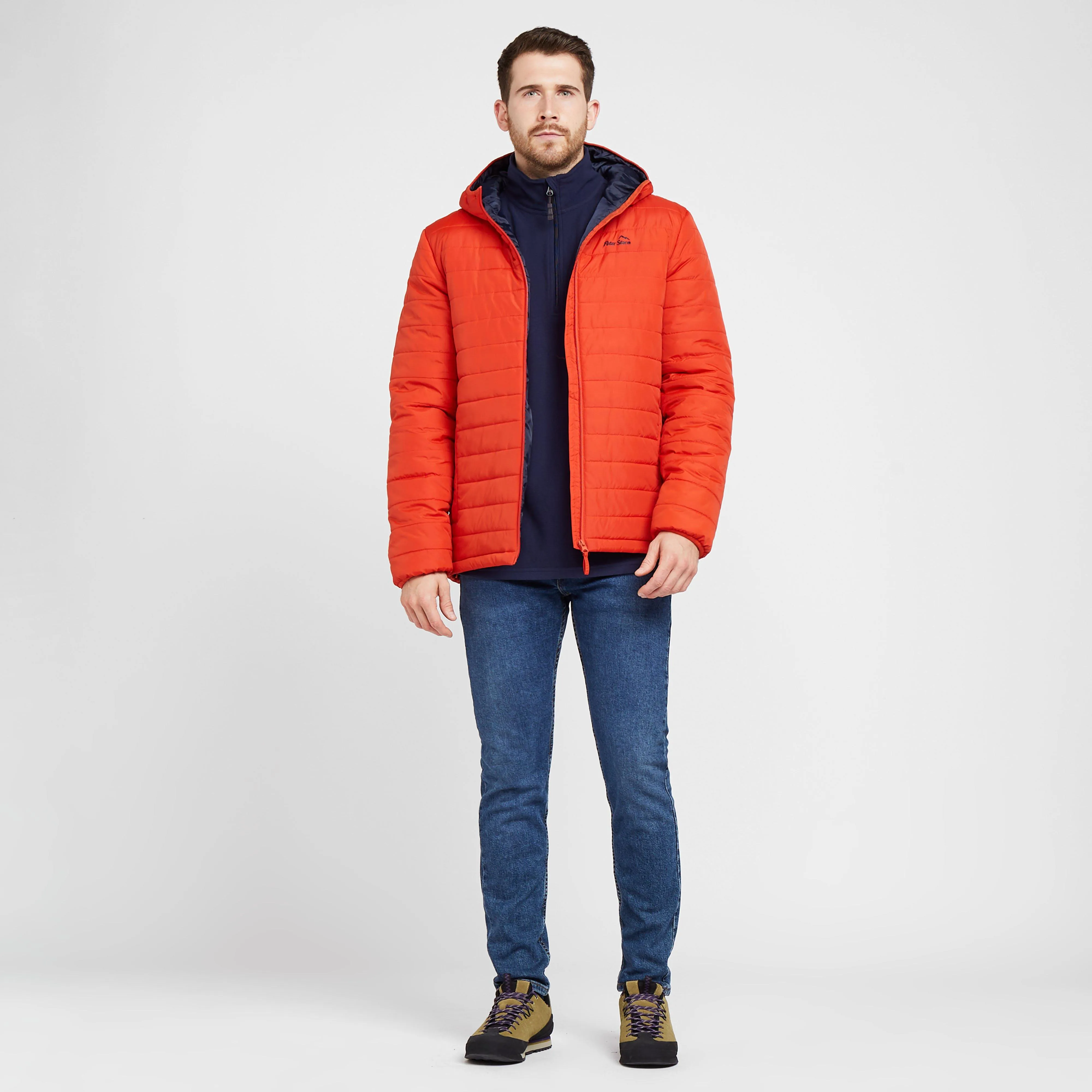 Peter Storm Mens Blisco II Hooded Jacket Orange | Millets