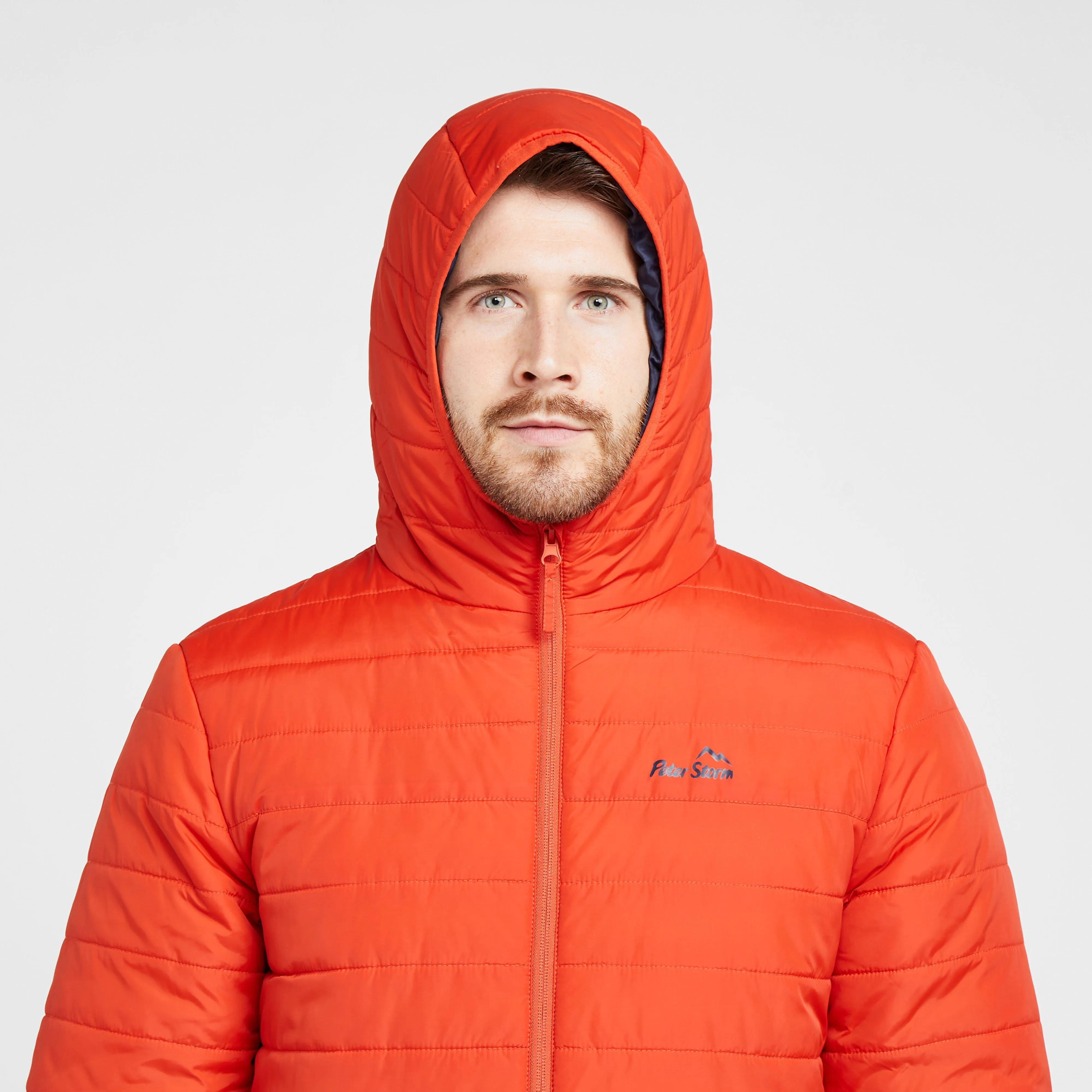 Peter Storm Mens Blisco II Hooded Jacket Orange | Millets