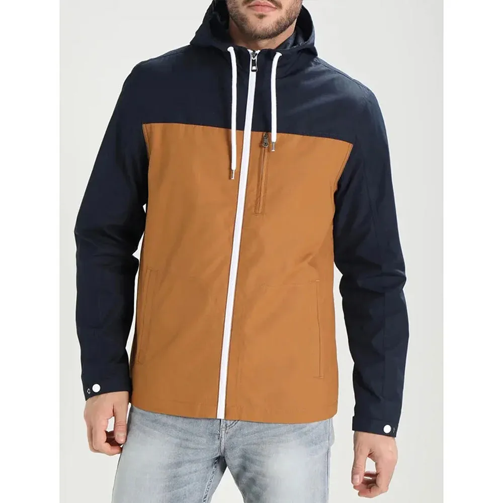 Pitch Perfect Adam Devine Brown and Blue Hooded Jacket