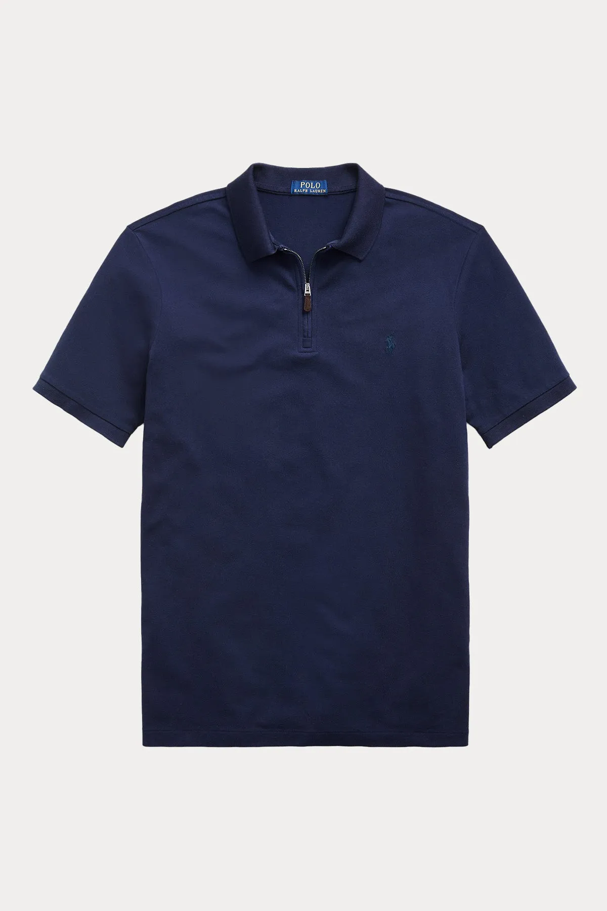 Polo Ralph Lauren Custom Slim Fit Stretch Mesh Fermuarl Polo Yaka T-shirt