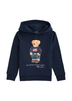 POLO RALPH LAUREN KIDS Logo hooded cotton-blend sweatshirt -                         -                     -                