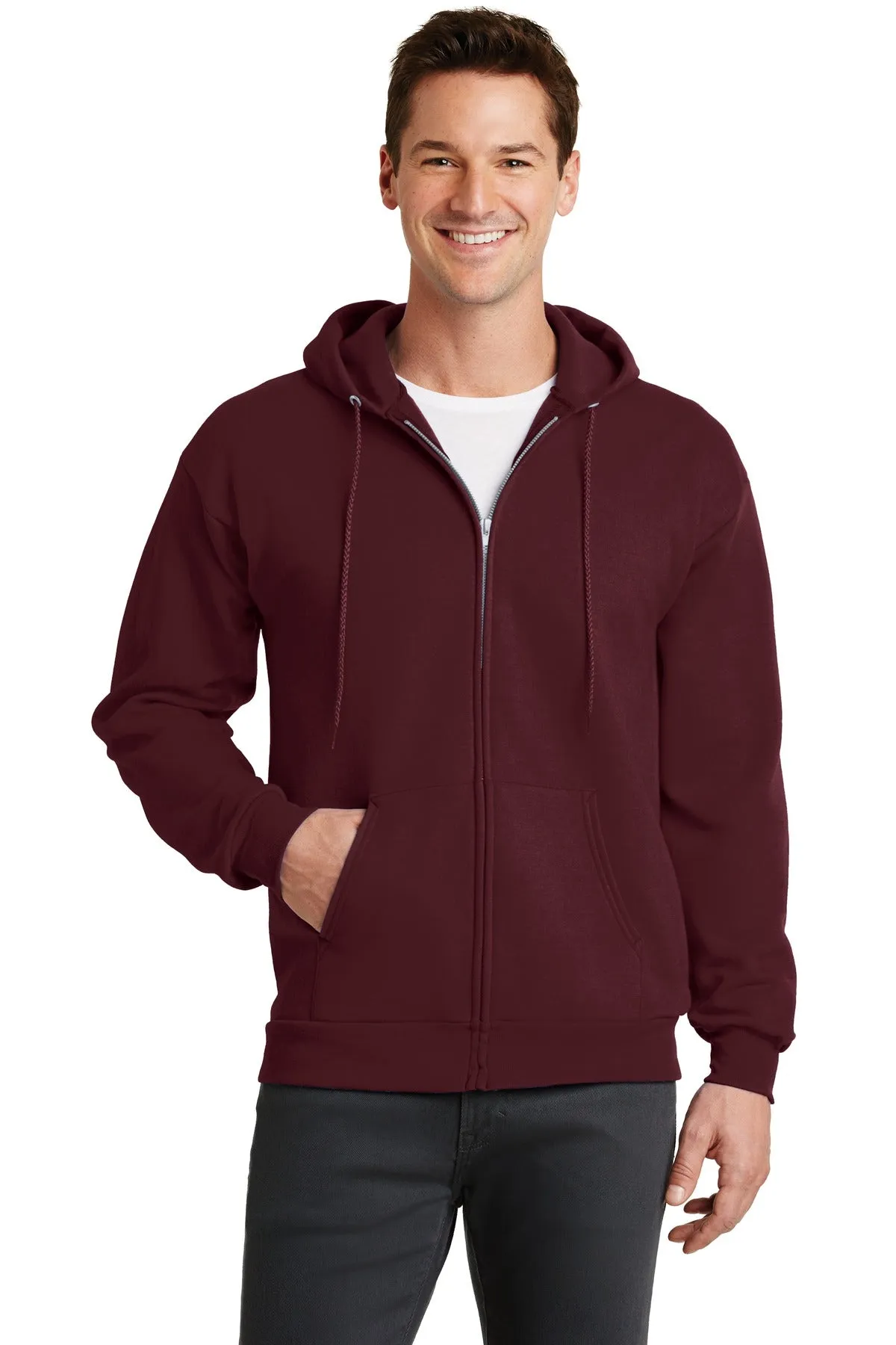 Port & Company - Men's Core Fleece Full-Zip Hooded Sweatshirt 2 of 2