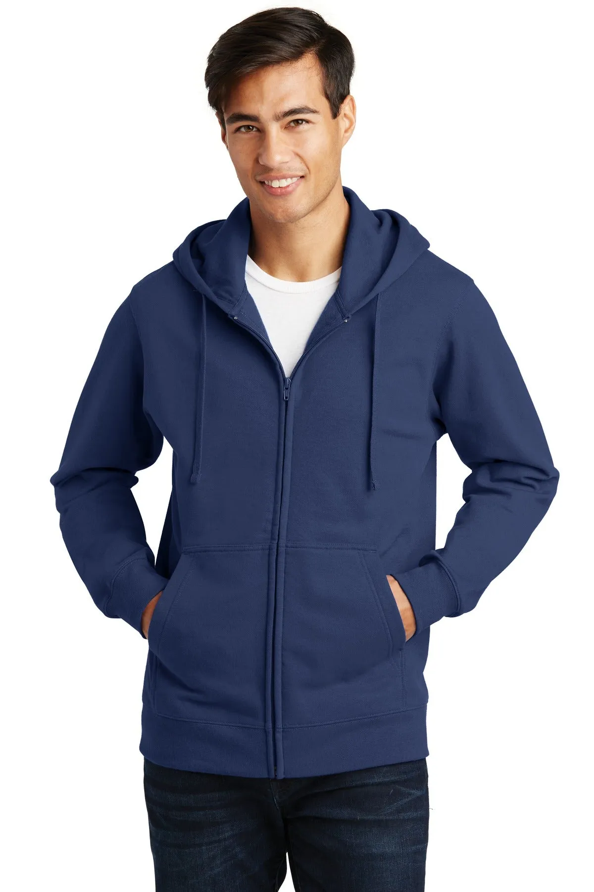 Port & Company - Men's Fan Favorite Fleece Full-Zip Hooded Sweatshirt