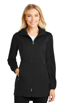 Port Authority Ladies Active Hooded Soft Shell Jacket L719 Deep Black