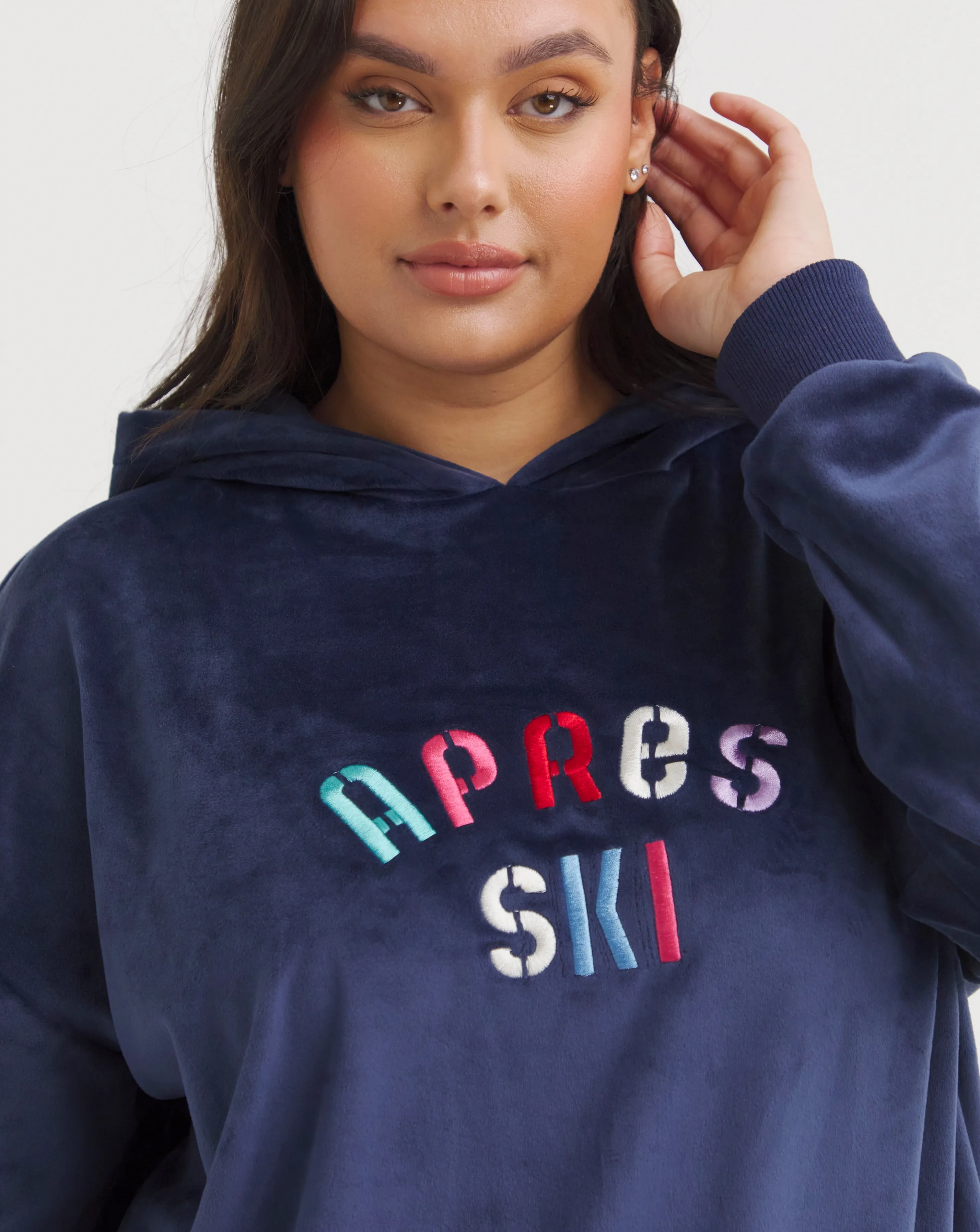 Pretty Secrets Fleece Hooded Lounge Set | Simply Be