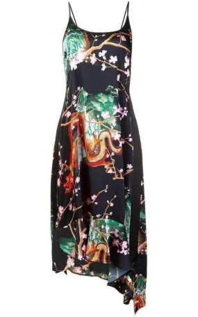 Printed Asymmetric Dress