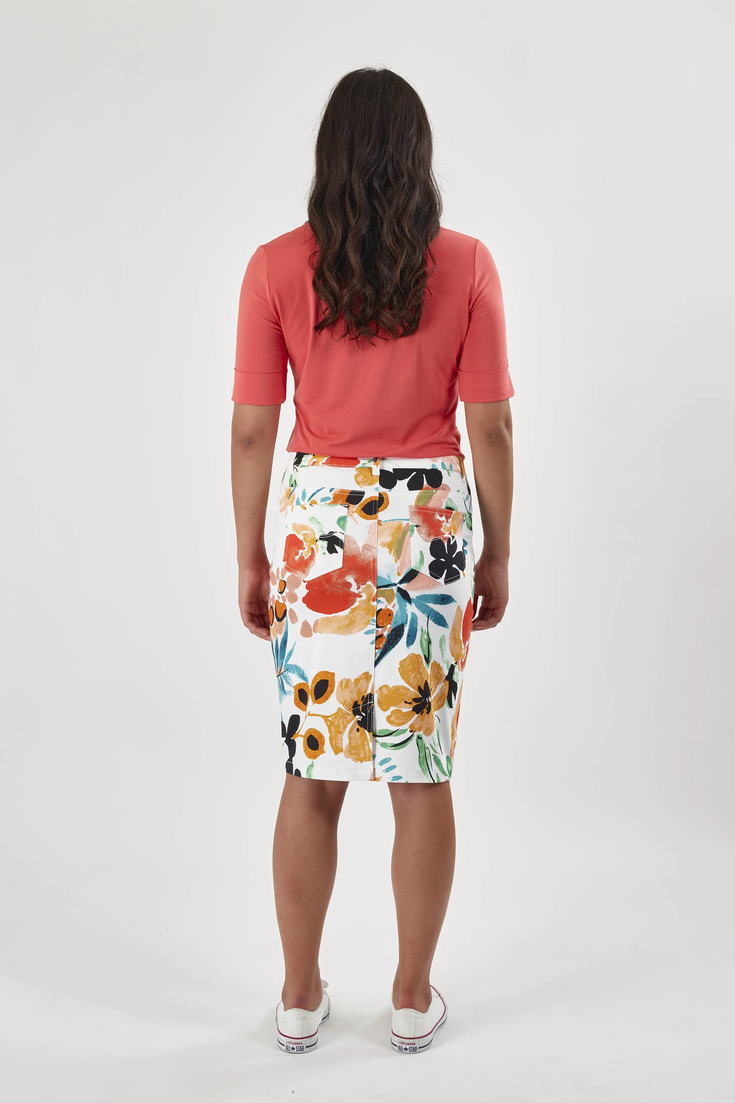 PRINTED LIGHTWEIGHT SKIRT