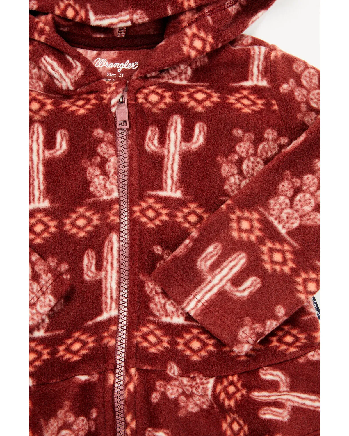 Product Name:  Wrangler Toddler Girls' Cactus Print Hooded Jacket