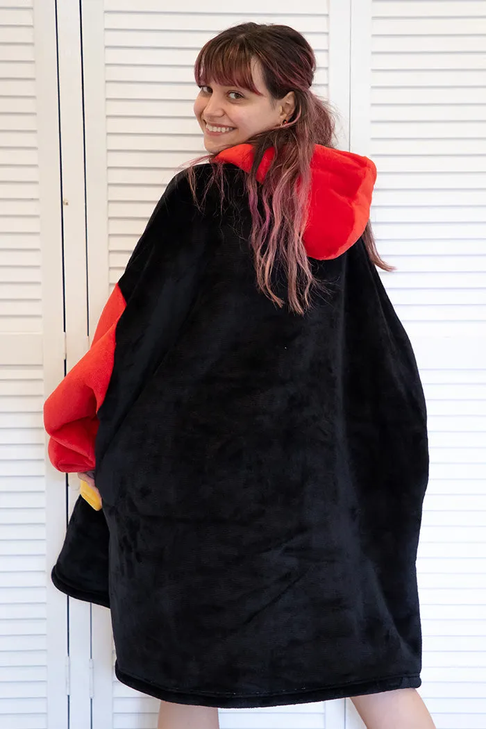 Raise The Flag Aboriginal Flag Oversized Hooded Blanket