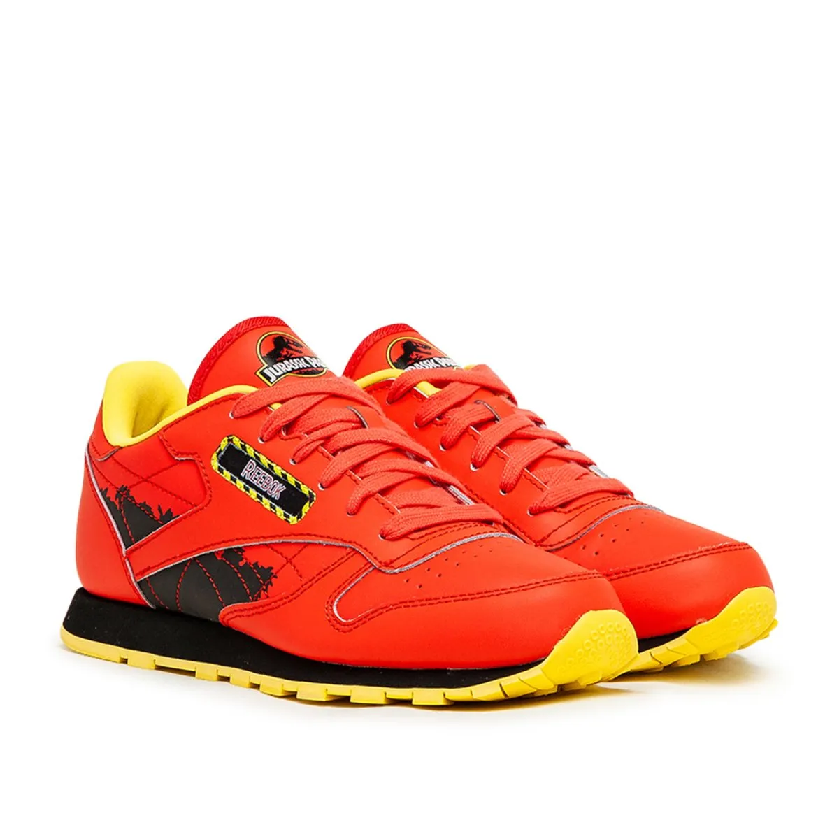 Reebok x Jurassic Park CL Leather (Red / Yellow)