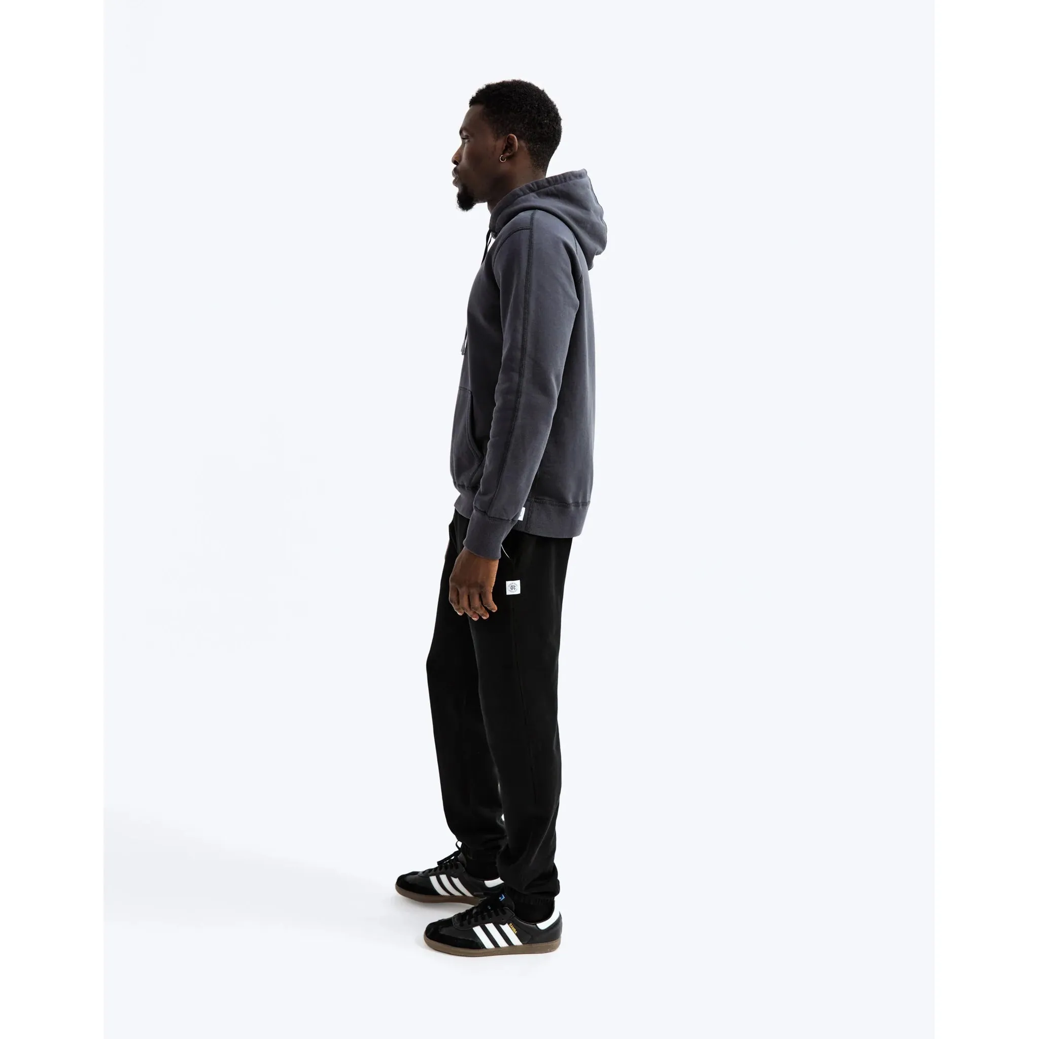 Reigning Champ Men Knit Mid Wt Terry Pullover Hoodie Midnight RC-3206-MID